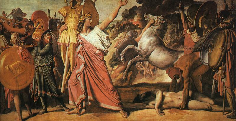 Jean-Auguste Dominique Ingres Romulas, Conqueror of Acron France oil painting art